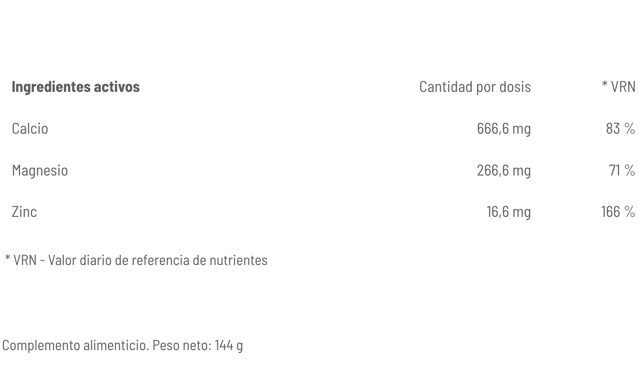 Calcio + Magnesio & Zinc