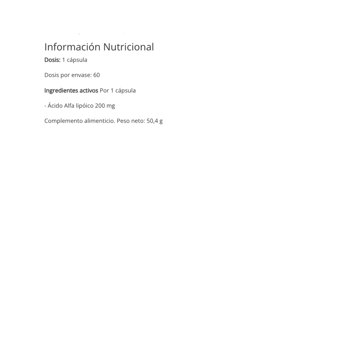 ALA Alpha Lipoic Acid