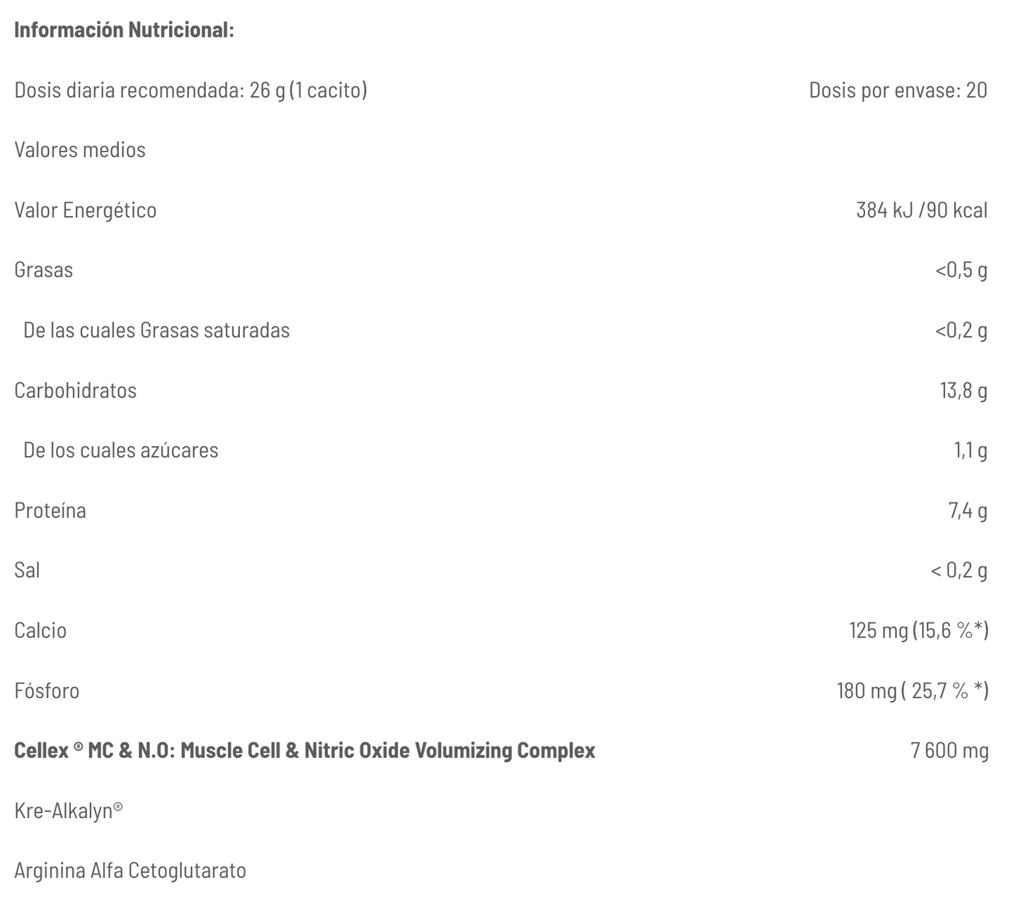 Pre-entreno CellEx Unlimited