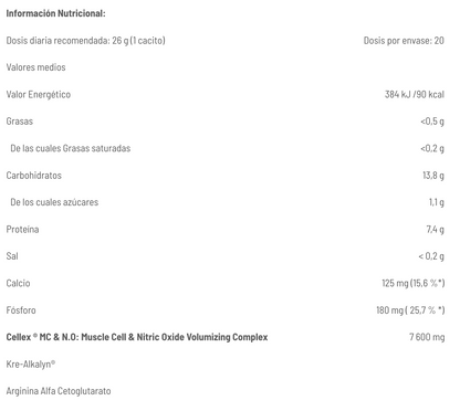 Pre-entreno CellEx Unlimited