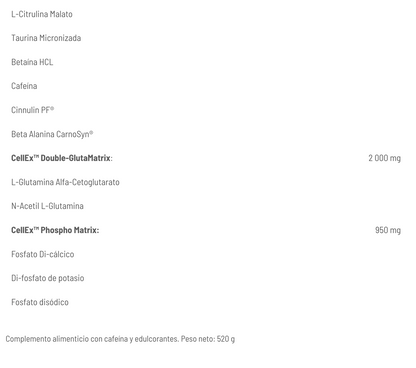 Pre-entreno CellEx Unlimited