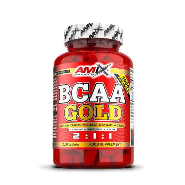 Aminoácidos Ramificados BCAA 2:1:1 Gold 100 tabletas