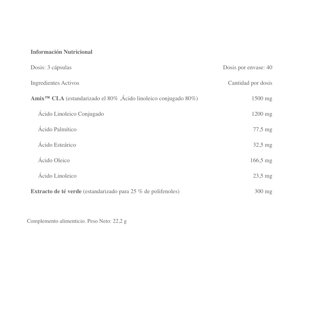 CLA 1200 con Té Verde